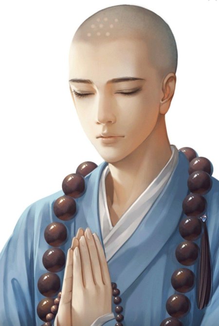 Буддистский монах аниме
