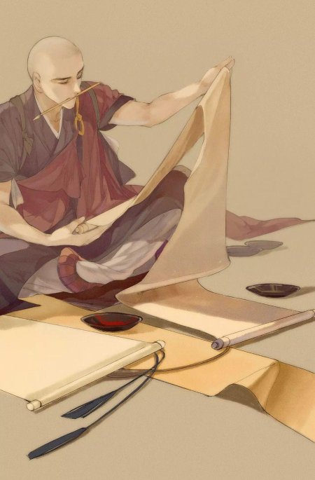 Буддистский монах аниме