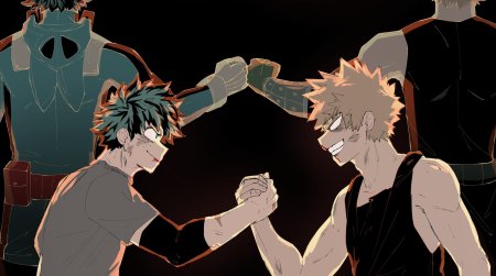 Аниме моя геройская академия бой