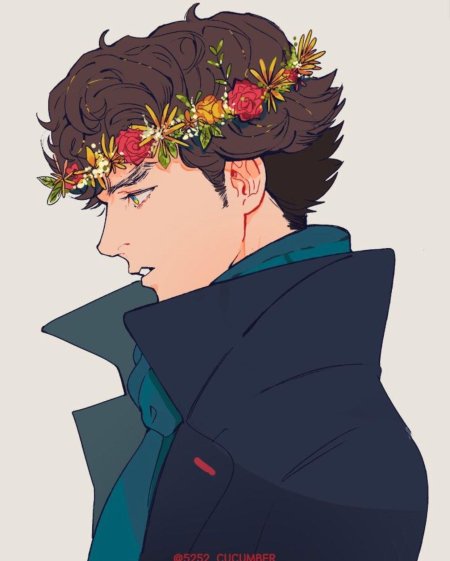 Шерлок холмс бенедикт камбербэтч арт