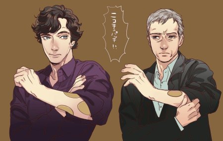 Джон ватсон и шерлок холмс арт