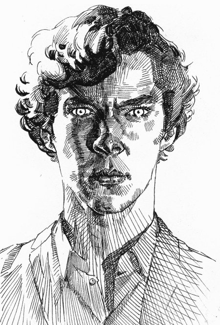 Бенедикт камбербэтч карандашом