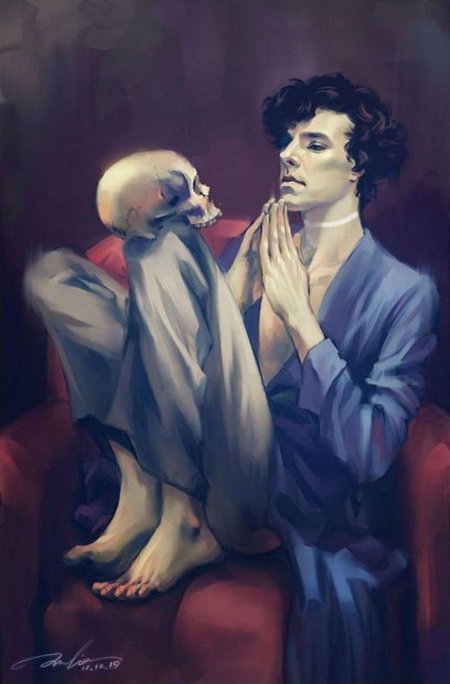 Шерлок холмс бенедикт камбербэтч арт