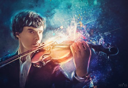 Шерлок холмс бенедикт камбербэтч со скрипкой