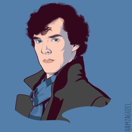 Шерлок холмс бенедикт камбербэтч арт