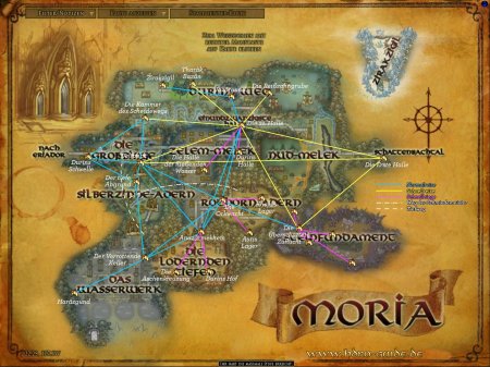 Мория властелин колец карта