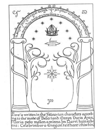 Властелин колец дверь в морию