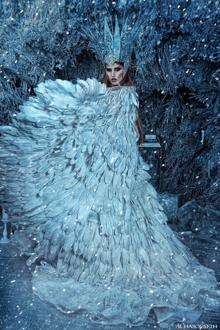 Фотосессия в стиле снежная королева