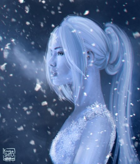 Девушка зима фэнтези