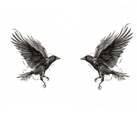 Тату ворон