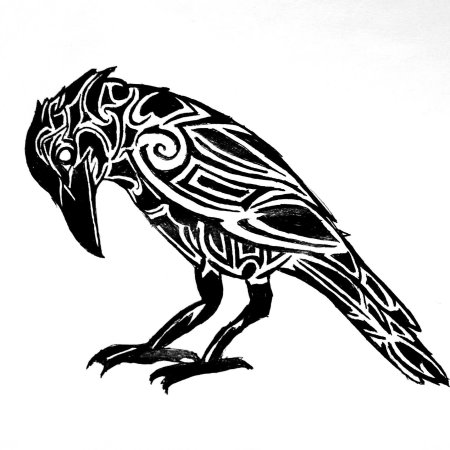 Ворон кутх тату