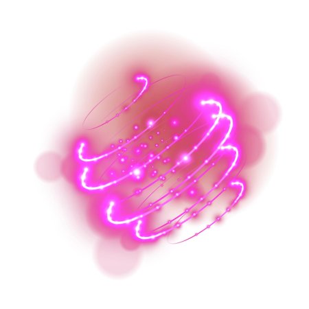 Неон на прозрачном фоне