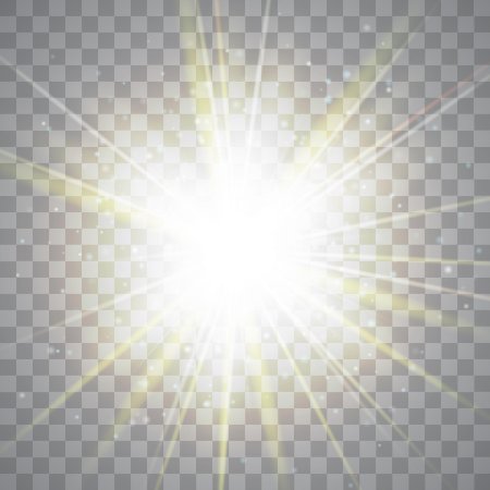 Световые блики на прозрачном фоне