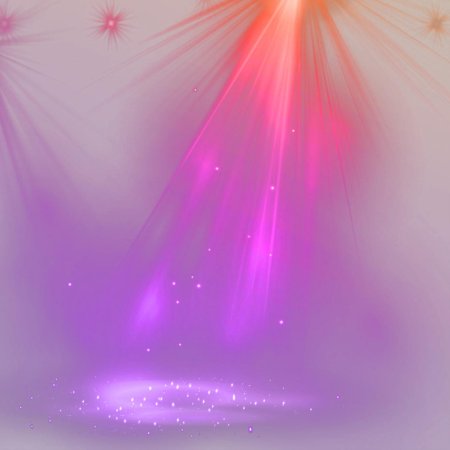 Розовые лучи света