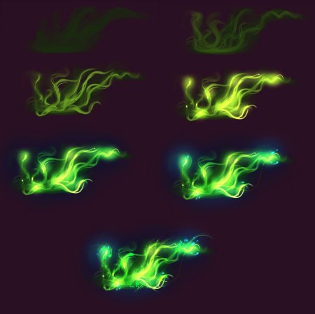 Эффект свечения в рисовании