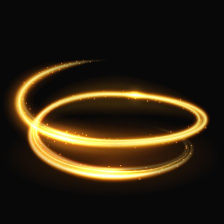 Светящийся золотой круг