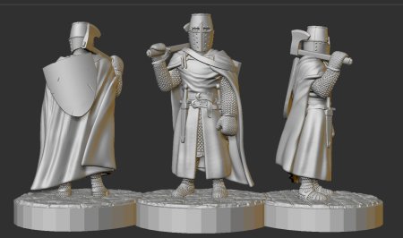 3d print модель рыцарь стл free