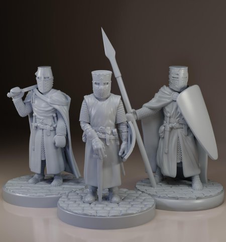 3d print модель рыцарь стл free