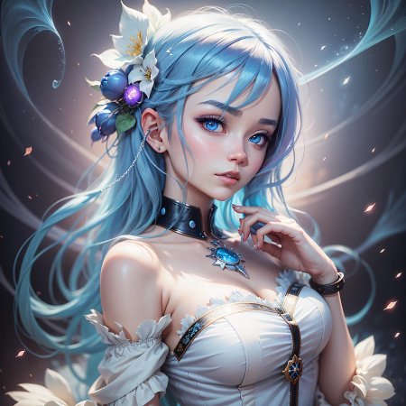 Аниме с голубыми волосами