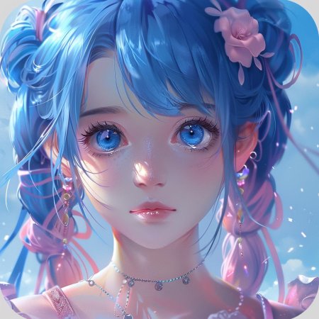 Аниме с голубыми волосами