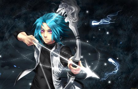 Персонажи с синими волосами