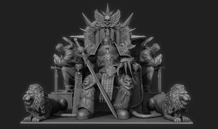 Император вархаммер 40к на троне