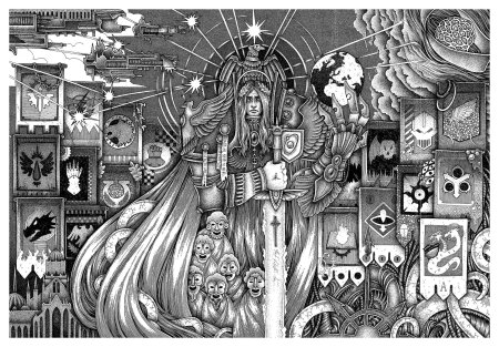 Вархаммер витраж император