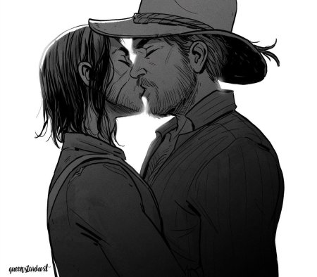 Артур морган и джон марстон арт