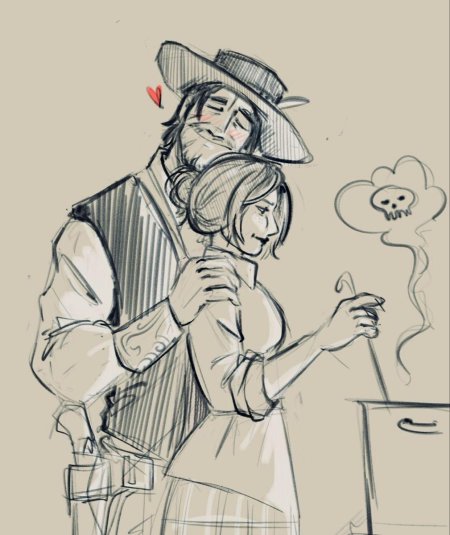 Артур морган скетч