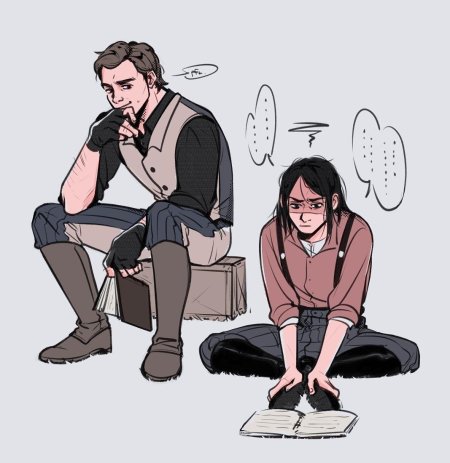 Артур морган и джон марстон арт