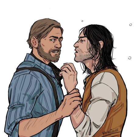 Артур морган и джон марстон слэш