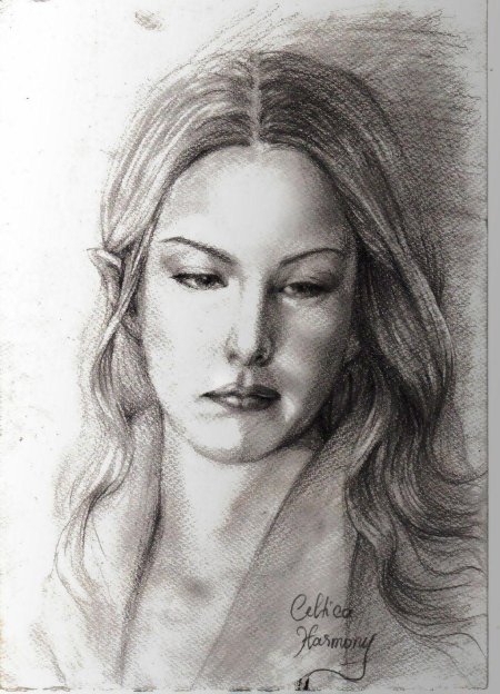 Арвен рисунок карандашом