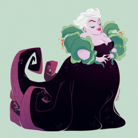 Пин ап дисней урсула