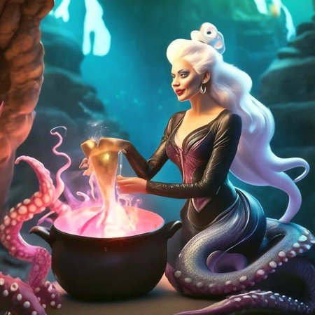 Морская ведьма из русалочки
