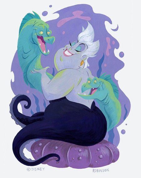 Урсула и ариэль арт