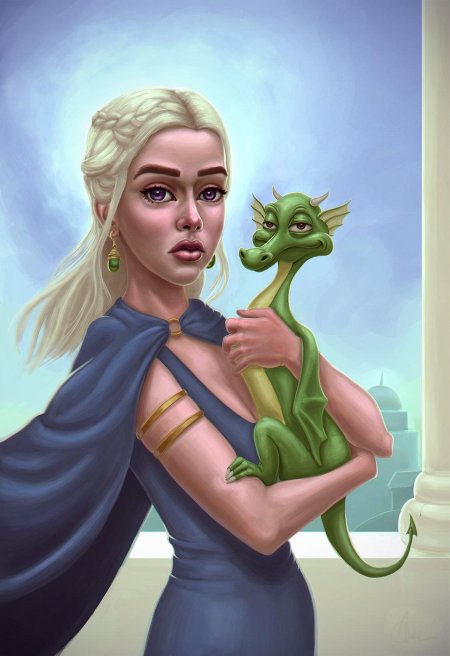 Дейенерис таргариен и маленькие драконы