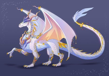 Фамильяр дракон белый