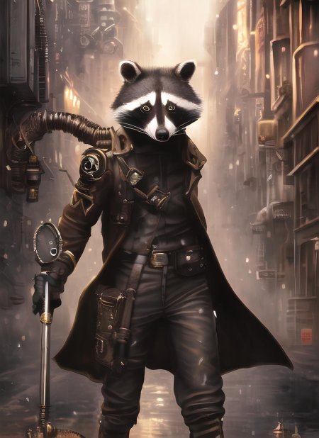 Енот стимпанк
