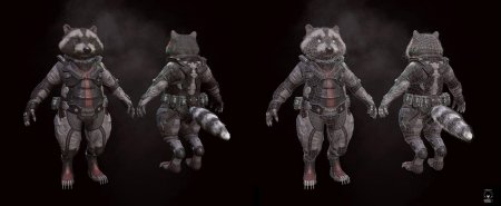 Raccoon rocket ранен
