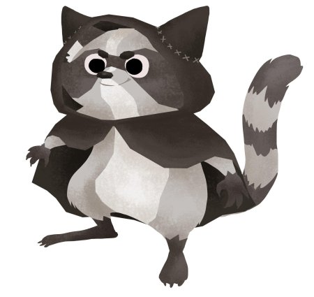 Енот из мультика