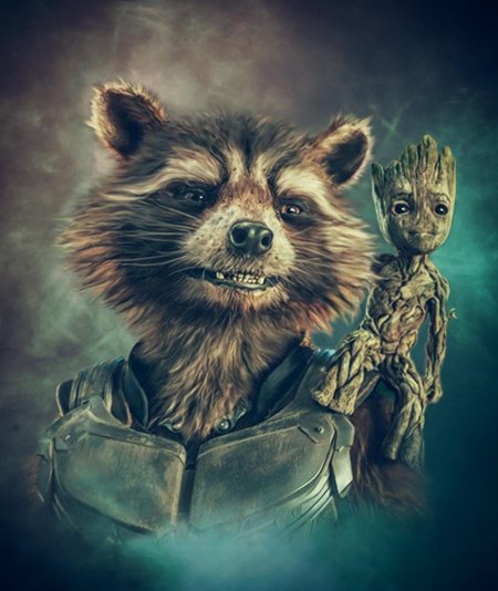 Стражи галактики ракета и грут