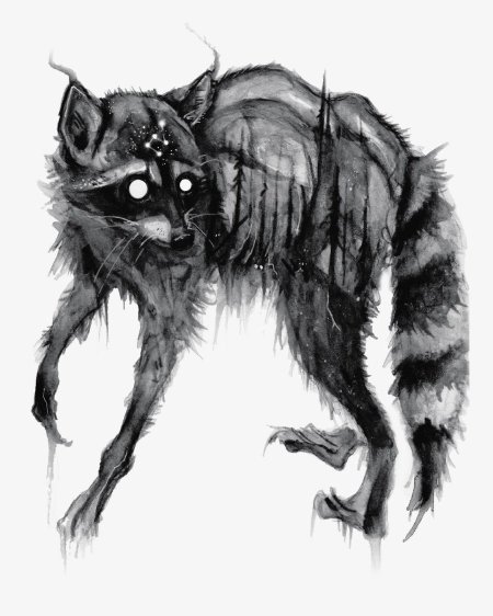 Енот рисунки