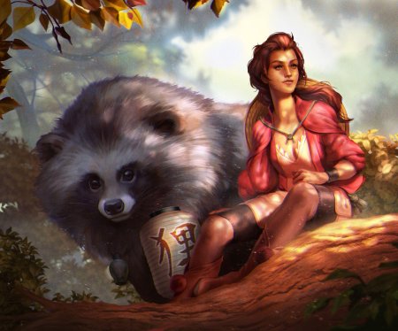 Тануки енот оборотень