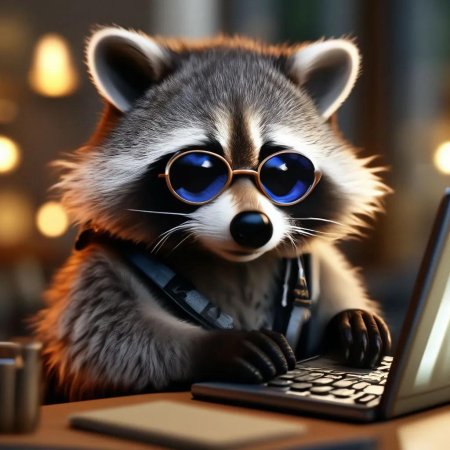 Енот в очках