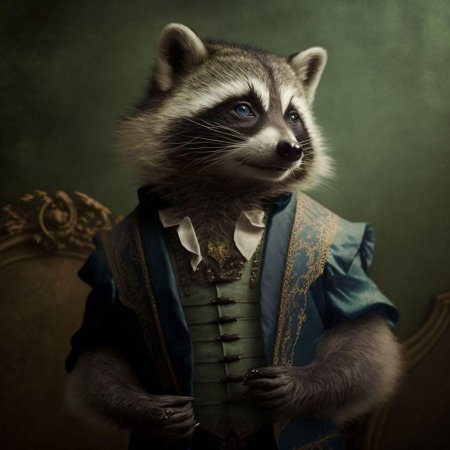 Животное енот