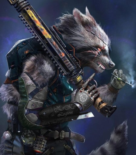 Енот ракета стражи галактики