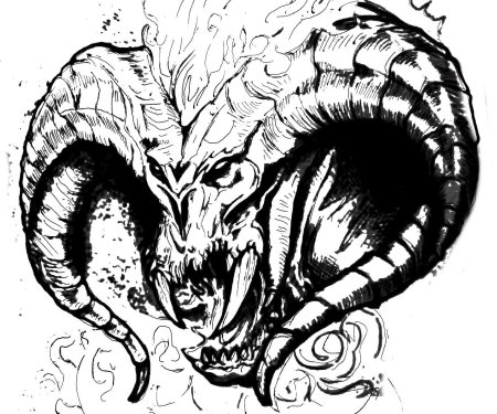 Балрог демон тату