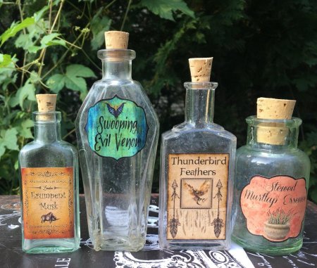 Наклейки зельеварения с гарри поттер для бутылок