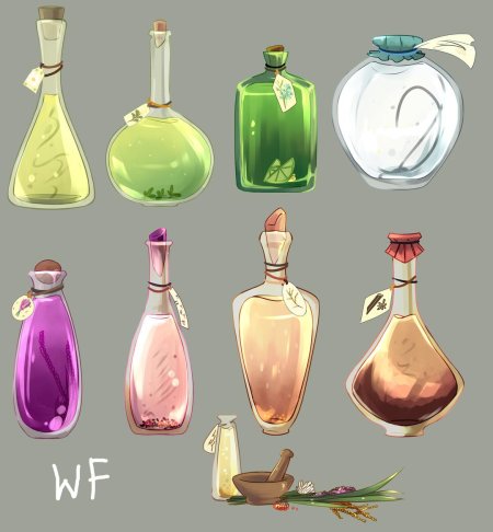 Бутылочки с зельем гарри поттер