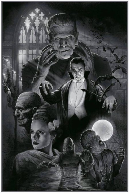 Постеры старых фильмов ужасов